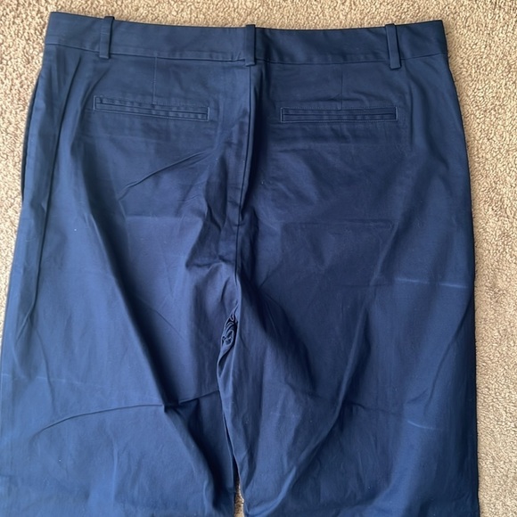 Ralph Lauren Navy Blue Wide/Straight Leg Trouser Chino Pants - Picture 4 of 8